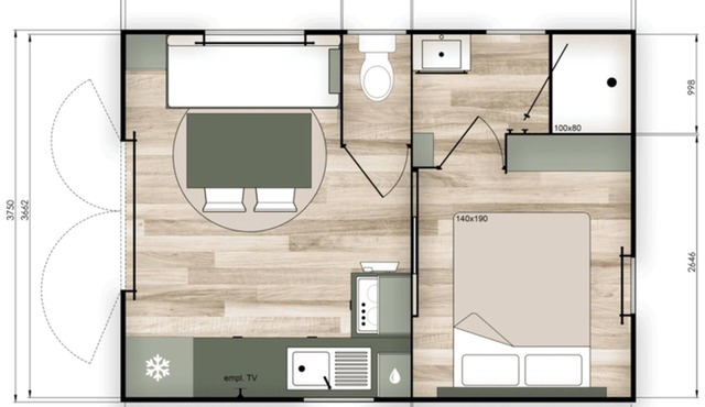 Cozy mobile home, pets welcome - 2 guests