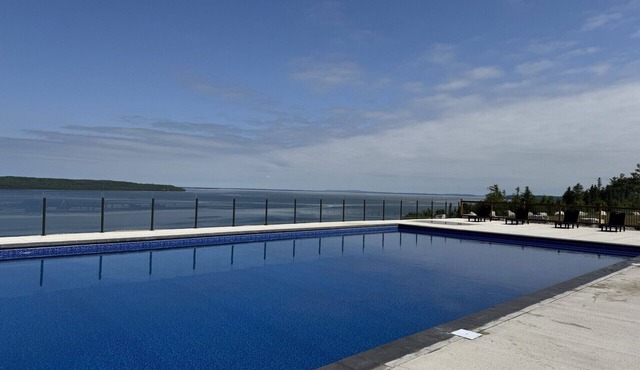 Cozy modern cottage overlooking the North Channel on Manitoulin Island.