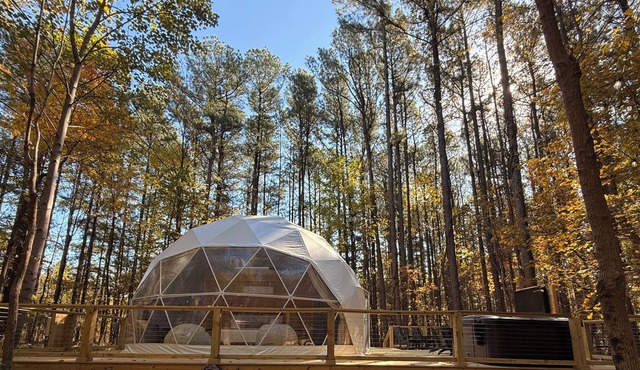 Cozy Modern Dome with hot tub in Shawnee National Forest