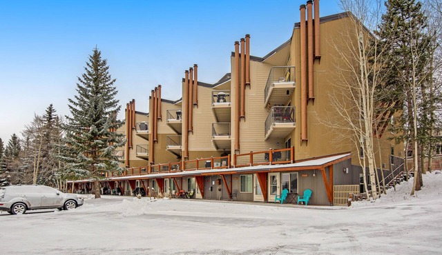 Cozy mountain view condo with patio - on bus route & great for skiing & boating