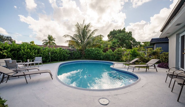 Cozy Newly Re-done 3BD + 2 BTHS w Large Pool and private backyard !