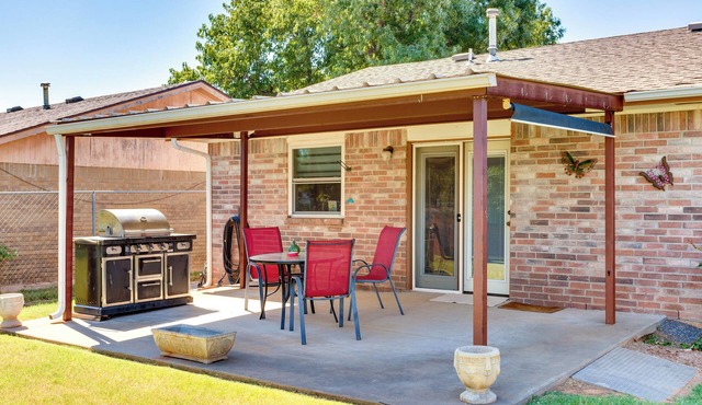 Cozy Oklahoma Retreat w/Covered Patio & Gas Grill