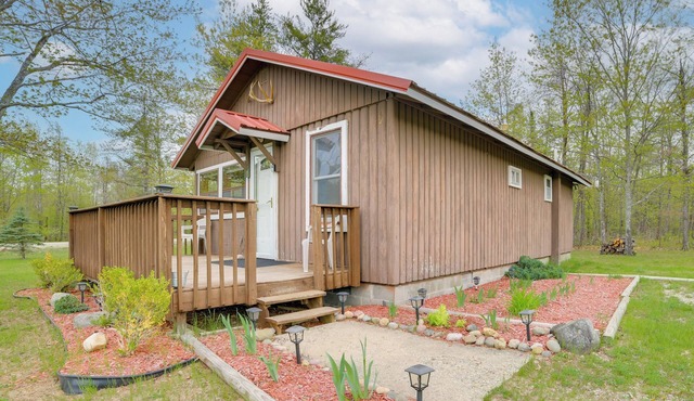 Cozy Onaway Vacation Rental w/Deck & Fire Pit!