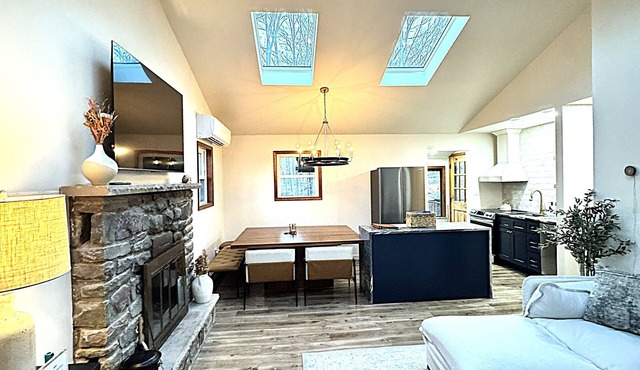 Cozy Poconos Cabin Fire place Grill Retro gaming Room Tranquil Dual monitors