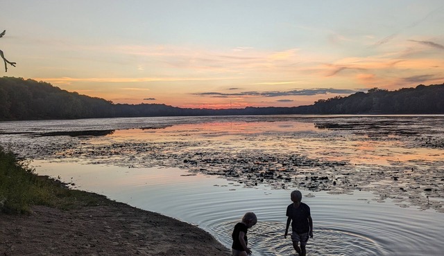 Cozy private cabin on a quiet lake with your own beach.