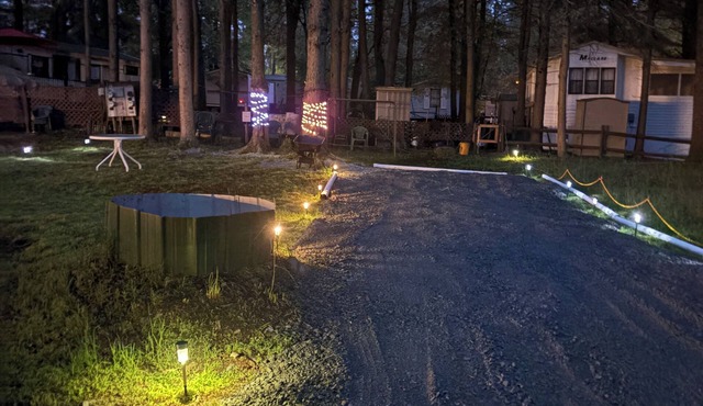 Cozy private campground with pool access near Lake Wallenpaupack