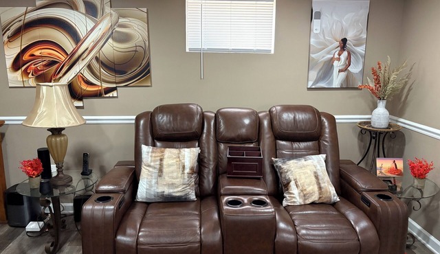 Cozy private one bedroom basement apartment with private parking and entrance.