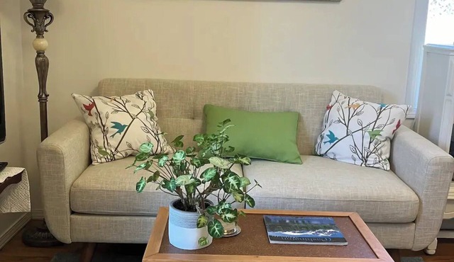 Cozy private suite that's close to the city yet nestled in a quiet neighborhood.