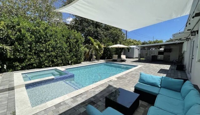 Cozy retreat in the heart of Miami. Saltwater Pool