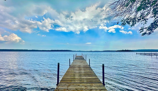 Cozy Rice Lake Cabin Dock | Fish Heaven