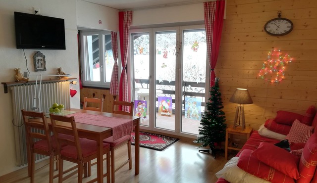 Cozy & Romantic Chalet-Style Flat with Mountain View: Ideal for Skiing & Hiking