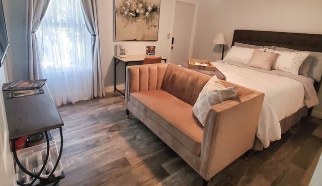 Cozy room with separate entrance and private bathroom.