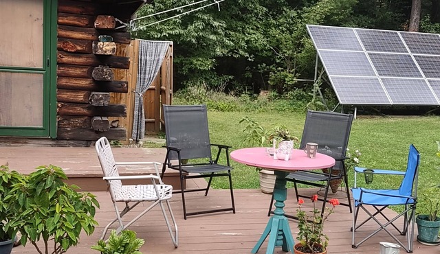 Cozy, rustic log cabin situated in the foothills of the Adirondack Mountains.