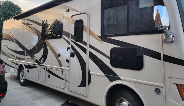 Cozy RV in a quiet upscale neighborhood.