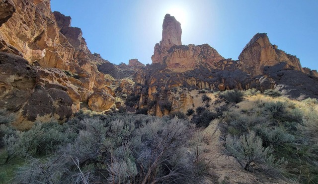 Cozy RV1 with WiFi and AC near Owyhee Reservoir, Leslie's gulch, Three Forks.