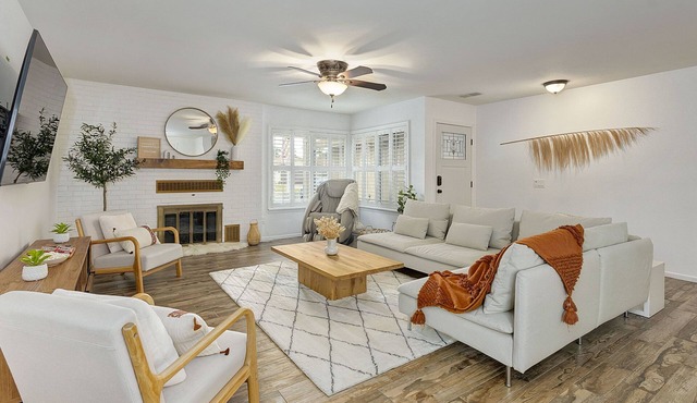 Cozy Scandi Boho Getaway with Massage Chair and BBQ