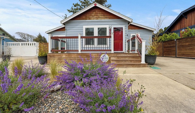 Cozy Seaside Cottage Walk to Beach Fenced yard