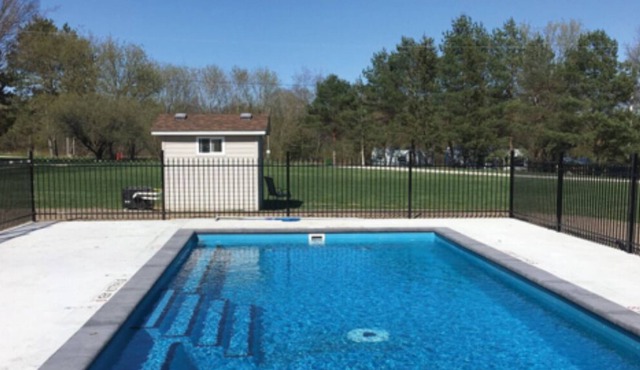 Cozy solar bunkie cabin located happy green acres campground