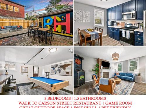 Cozy Southside Pitt home w/Pool Table +Yard