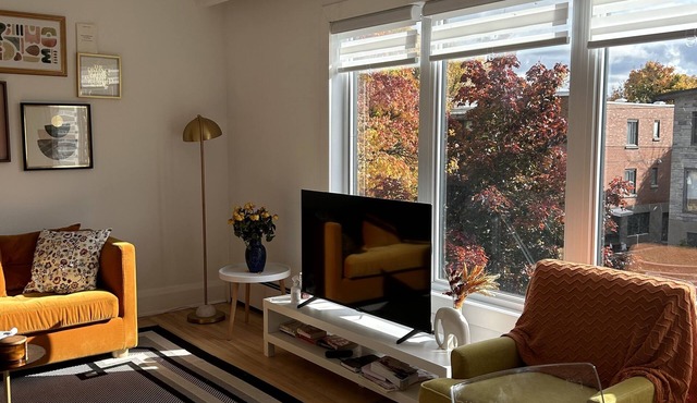 cozy, spacious and bright 3 bedrooms apartment, walking distance to metro.