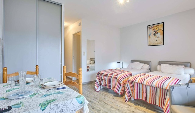 Cozy studio near thermal baths with Wifi and parking, ideal for 2 people