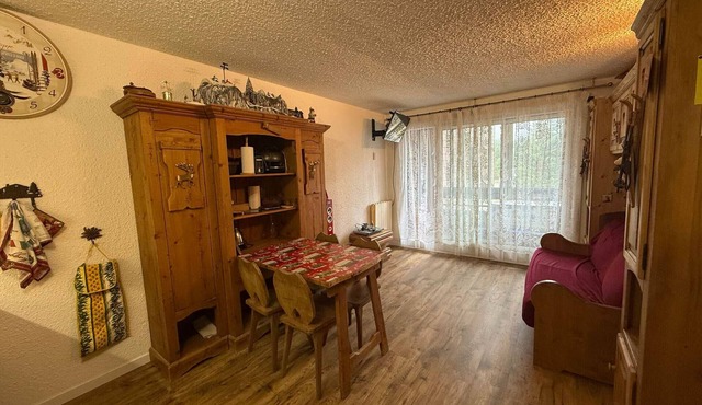 Cozy studio at the foot of the slopes, balcony, up to 4 people
