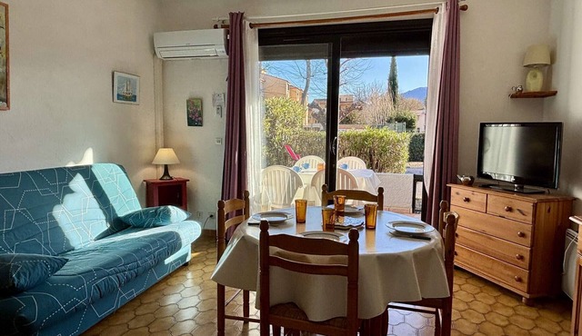 Cozy Studio Cabine for 4 with Terrace, BBQ, Near Beach - Argelès-sur-Mer