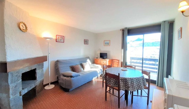 Cozy studio for 4, balcony, equipped kitchenette, PLA D'ADET