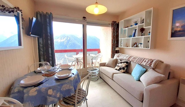 Cozy studio for 4 in Saint-Lary-Soulan with equipped kitchenette