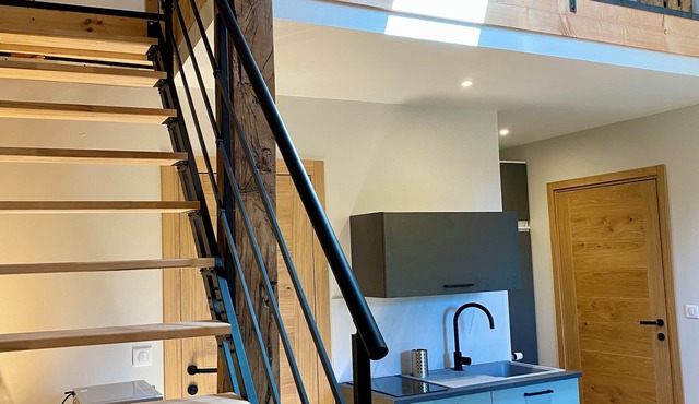 Cozy studio in a barn full of character