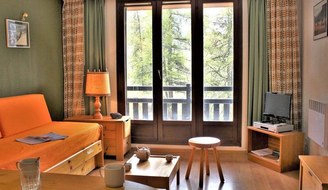 Cozy Studio on the Slopes, South-Facing Balcony, Pet-Friendly - Risoul 1850