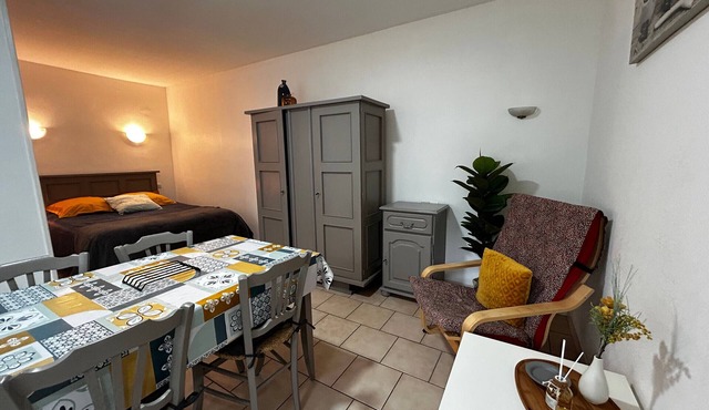 Cozy studio with WIFI, garden, parking near center & Thermal Baths