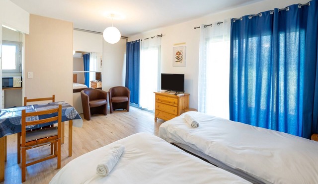 Cozy Studio with Private Terrace, Air Conditioning & Pool Table – Cazaubon