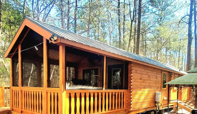 Cozy tiny cabin in enchanting Richlands w/King Suite, hottub
