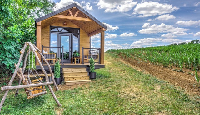 Cozy tiny home with 1 bedroom and WiFi, serene & peaceful glamping