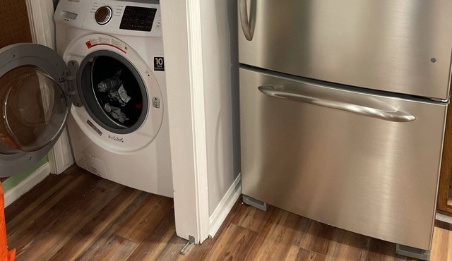 Cozy two bedroom with patio and indoor fireplace