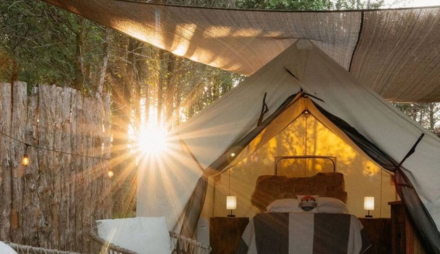 Cozy Unique Glamping, Bedrock Ozark Mountain Adventure