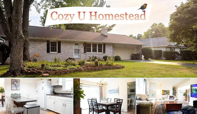 Cozy University Homestead with fireplace!