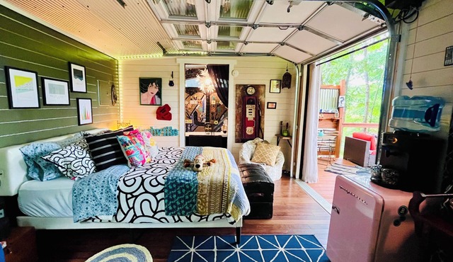 Cozy Up In Mosaic Cabin #Reconnect #Love #Escape #River