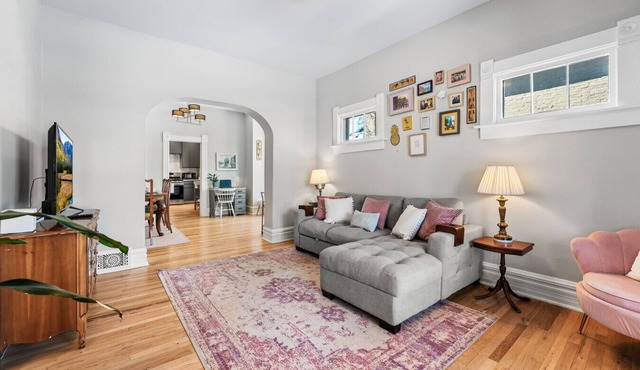 Cozy Victorian | King Bed, Private Yard, Walk to SoBo Restaurants