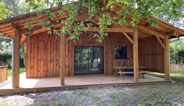 Cozy wooden house, air-conditioned, between lake and ocean, near beach & forest - Léon