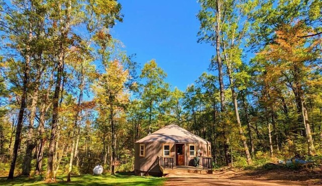 Cozy Year-Round Luxury Yurt with Sauna and Wi-fi