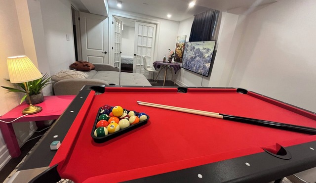 cozy1bedroom Guest suite(1queen bed+1 double Sofa bed,1floor mattress (5Guests)