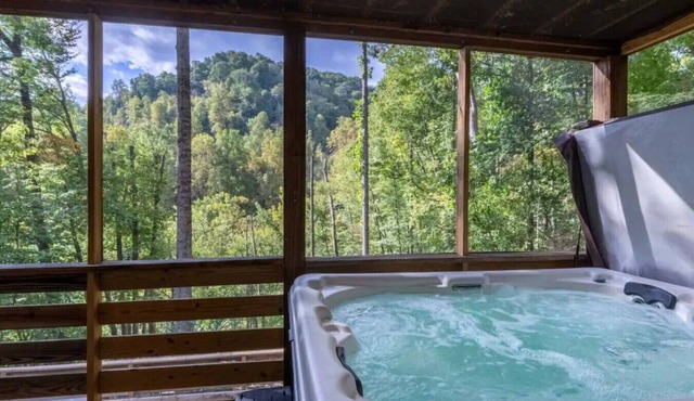 Crashing Creek Cabin, Hot Tub, Mountain Views & King Bed!