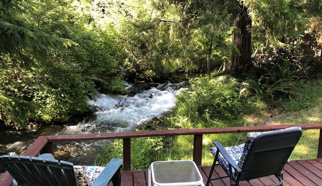 Crater Lake cabin destination with a view.
