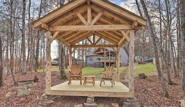 Creek-View Getaway w/Deck, Yard, & Fire Pit!