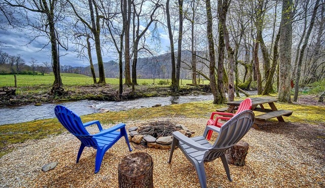 Creekfront Hayesville retreat w/wrap-around porch and views!