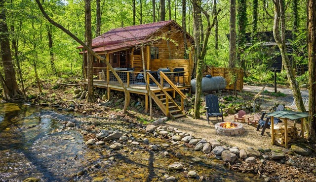 Creekside Getaway Hot Tub Smoky Mtns