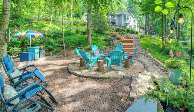 Creekside Hendersonville Haven: Hot Tub & Fire Pit