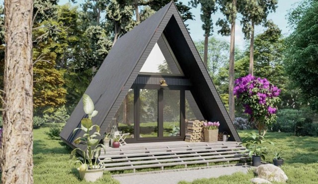 Creekside Luxe A-Frame Tiny Cabin 3